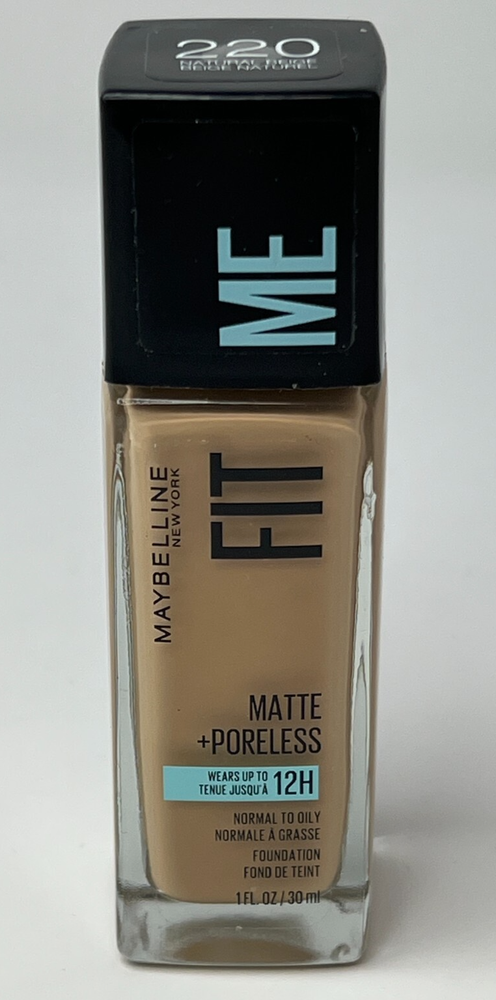 Maybelline Fit Me Matte Poreless Foundation 220 Natural Beige 1 oz