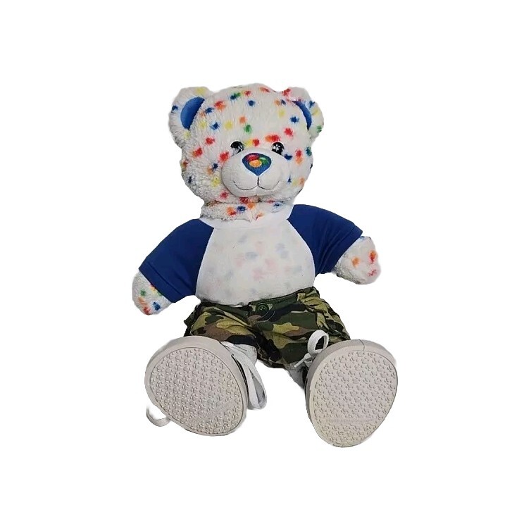 Build A Bear DQ Blizzard Confetti Sprinkles Candy Bear Plush 17 Accessorie Shoes