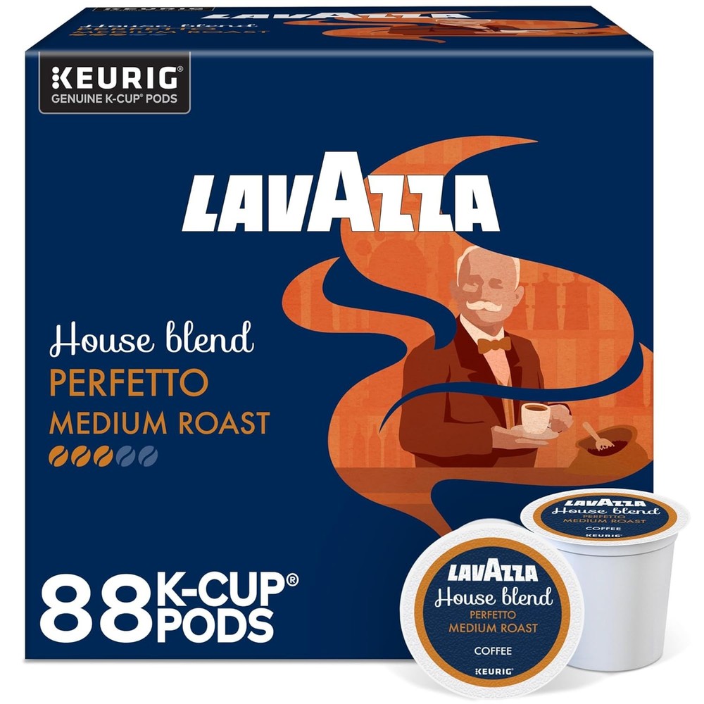 Lavazza House Blend Perfetto, Single-Serve Keurig K-Cup 22 Count (Pack of 4)