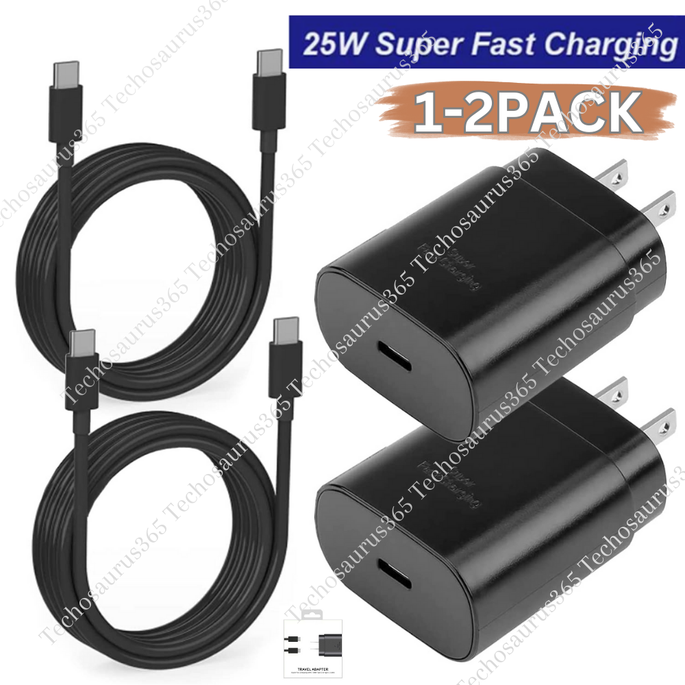 25W USB-C PD Fast Charger for Samsung Galaxy S20 S21 S22 Ultra