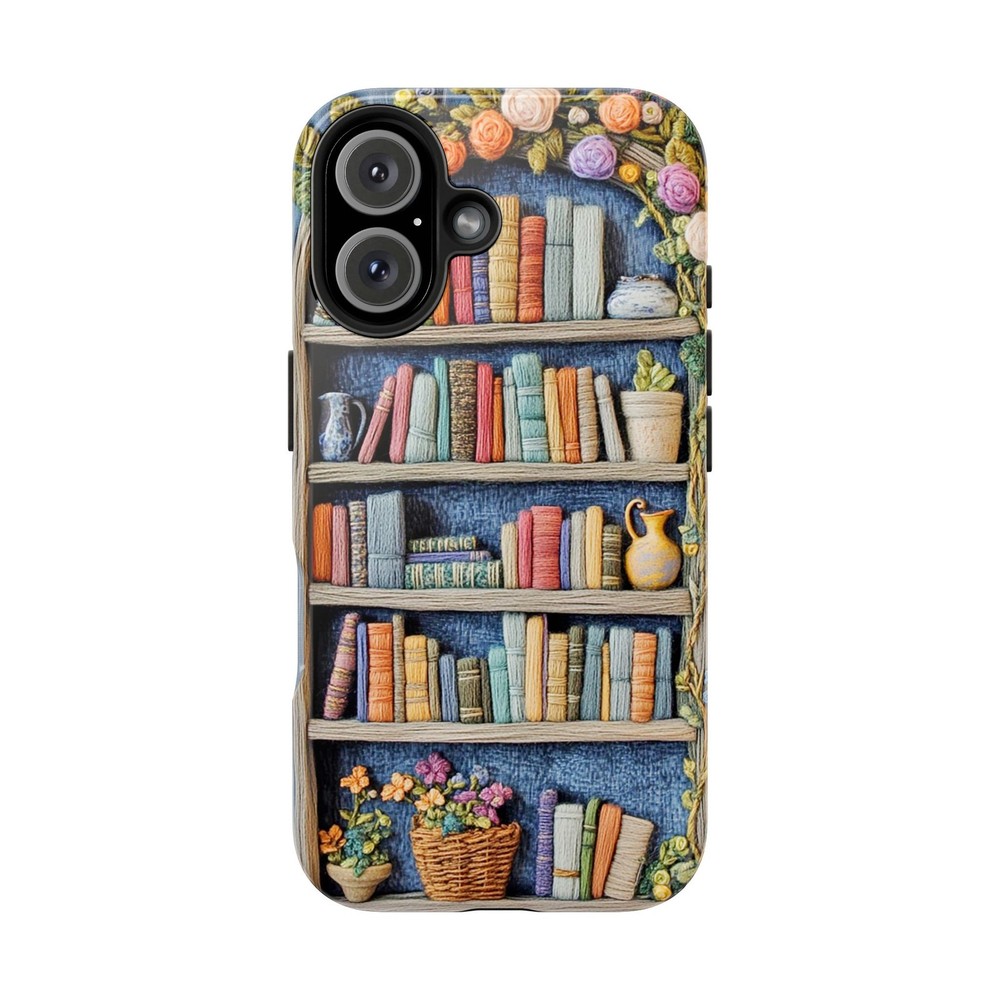 Books Embroidery Print Tough Smart Phone Case iPhone Case