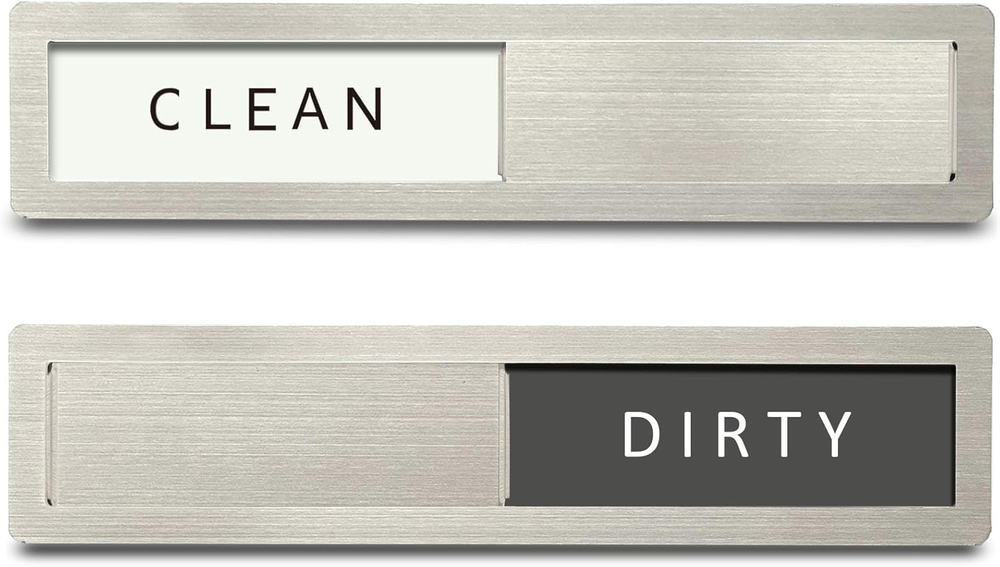 Dishwasher Magnet Clean Dirty Sign Premium Stainless Steel Clean Dirty Magnet fo