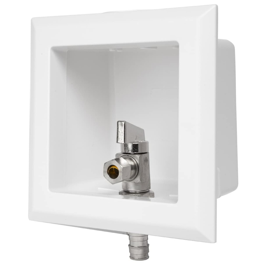 EFIELD Toilet Outlet Box, Pre-assembled,1/4-Turn Angle Valve Pex-A Expansion ...