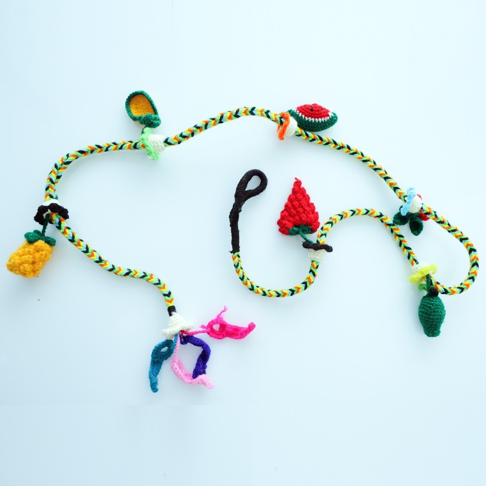 Woollen Baby Cradle Decorative Lace and Handmade Rope Gift - Fruit