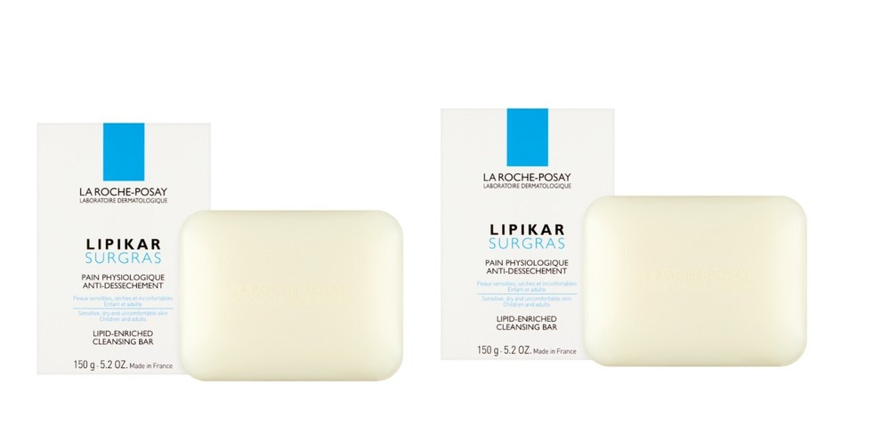 La Roche Posay Lipikar Surgras Soap Bar 2 Pack 150g Exp 2027