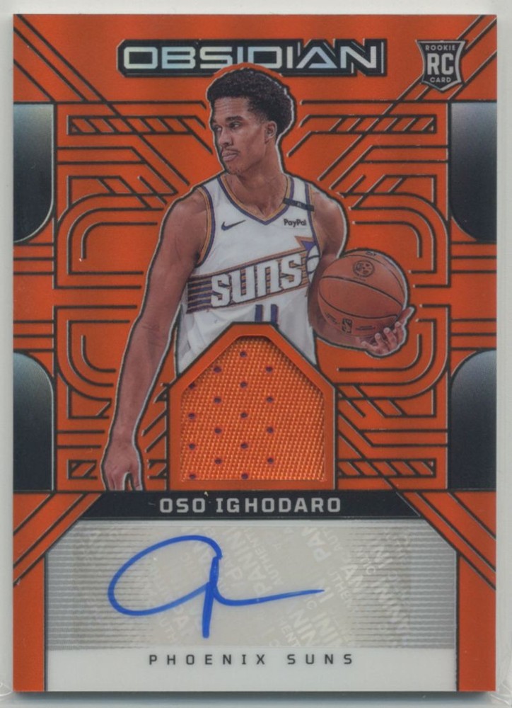 Oso Ighodaro 2024-25 Panini Obsidian RPA RC Jersey Ink AUTO Orange /99 Rookie