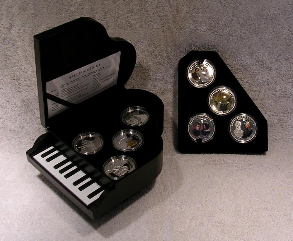 Frederic Chopin Anniversary Colorized Silver Coin Collection - Limited Edition
