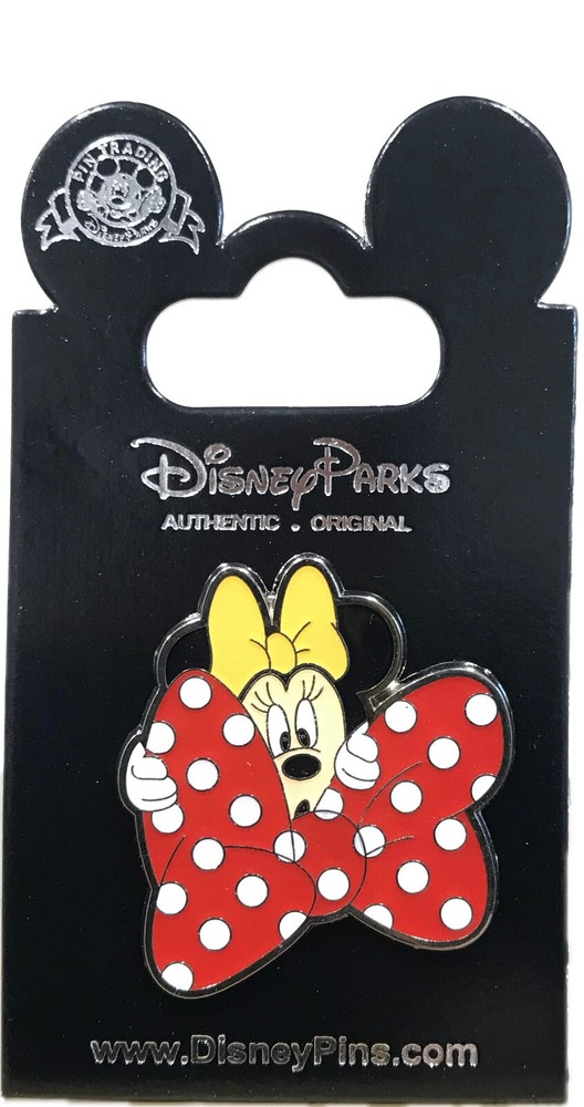 Disneyland Park Minnie Mouse Big Bow Trading Pin Authentic NEW