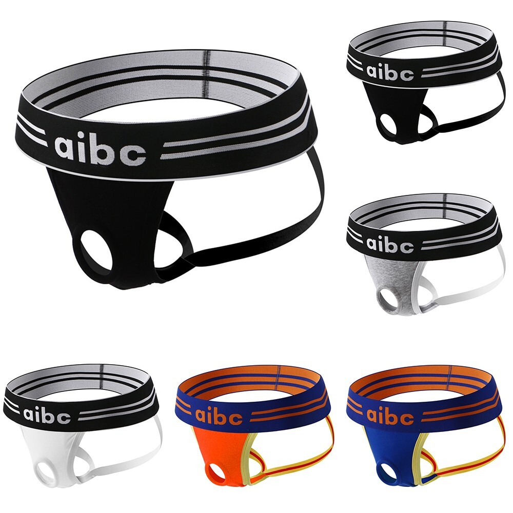 Trendy Mens Underpants with Front Opening Hole and String Thong Style