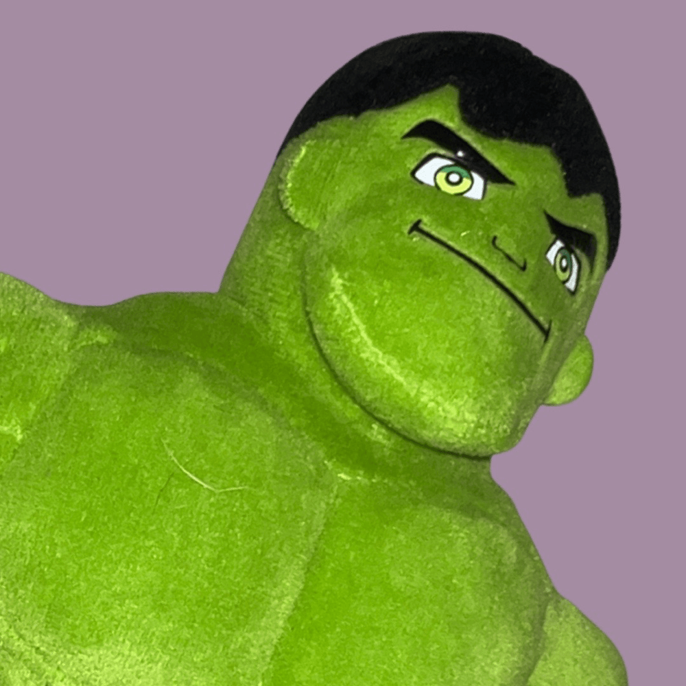 Just Play Marvel Small Superhero Hulk Plush (Green) Super Hero Squad