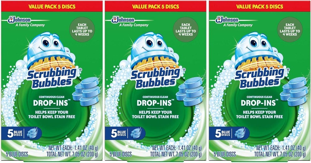 Scrubbing Bubbles Continuous Clean Toilet Bowl Tablets Drop-In Discs EA  
