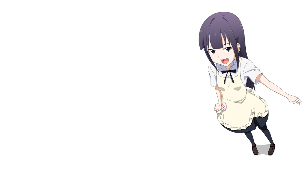 Yamada Aoi Anime Working Girls White Playmat for Gaming and Desk