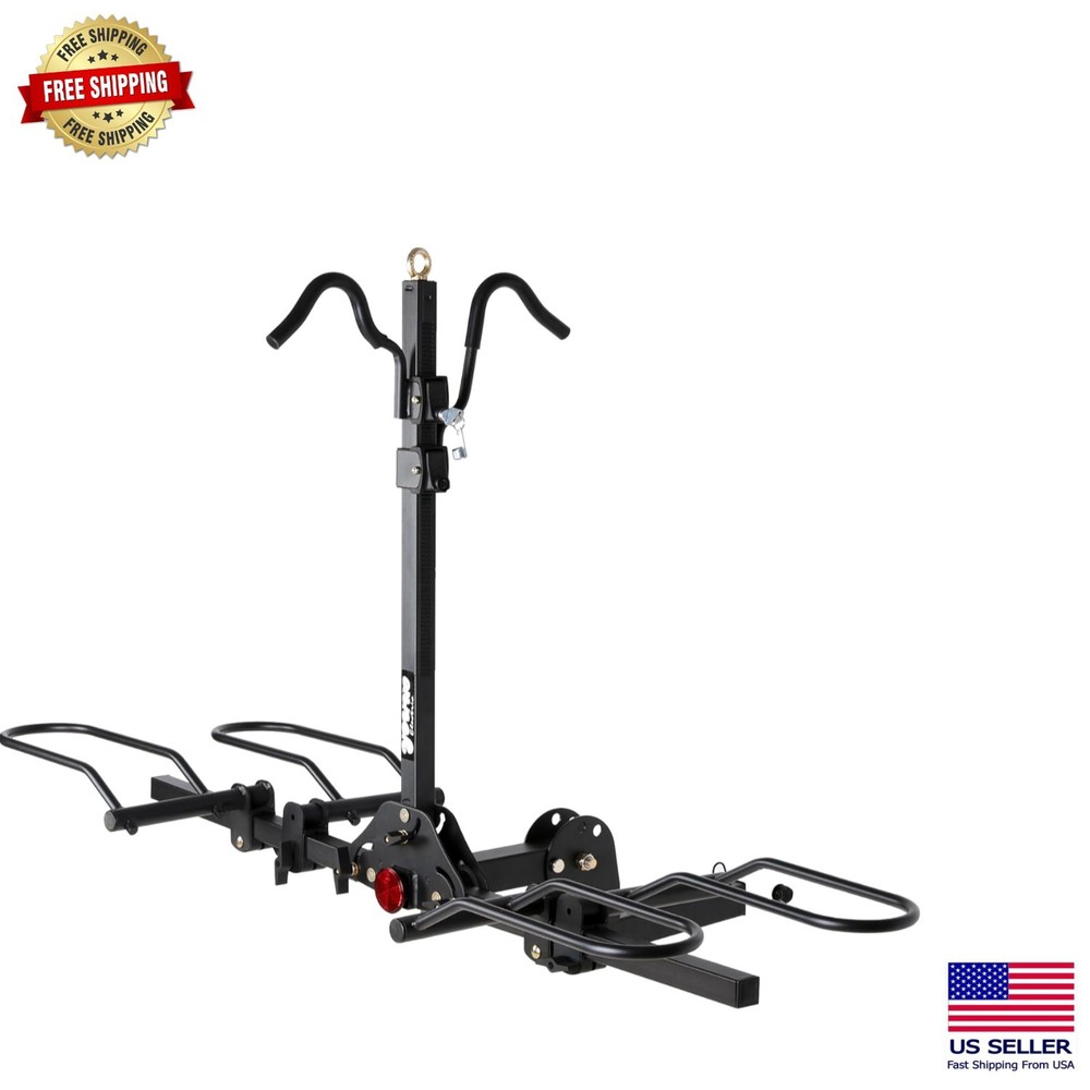 Young 200 lbs. Capacity Hitch Mounted 2-Bike Rack - Durable & Secure Design