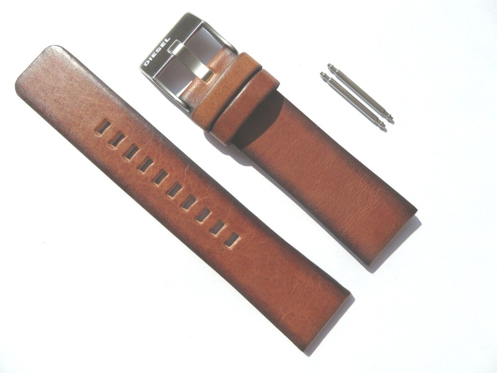 Diesel Original Replacement Leather Strap DZ1749 Watch Band Brown