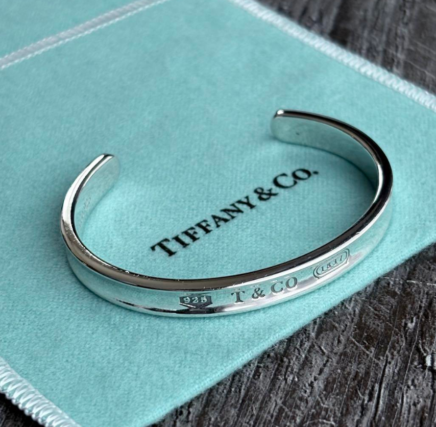 Tiffany & Co.  Narrow Loop Bangle Bracelet 1837 Sterling Silver 925 Japan F/S
