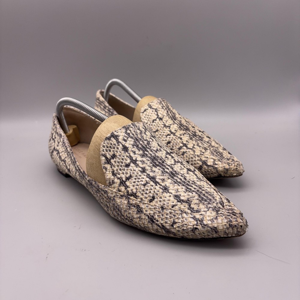 Cole Haan Shoes Womens Size 9 Grand Snake Python Print Loafer Flats Leather