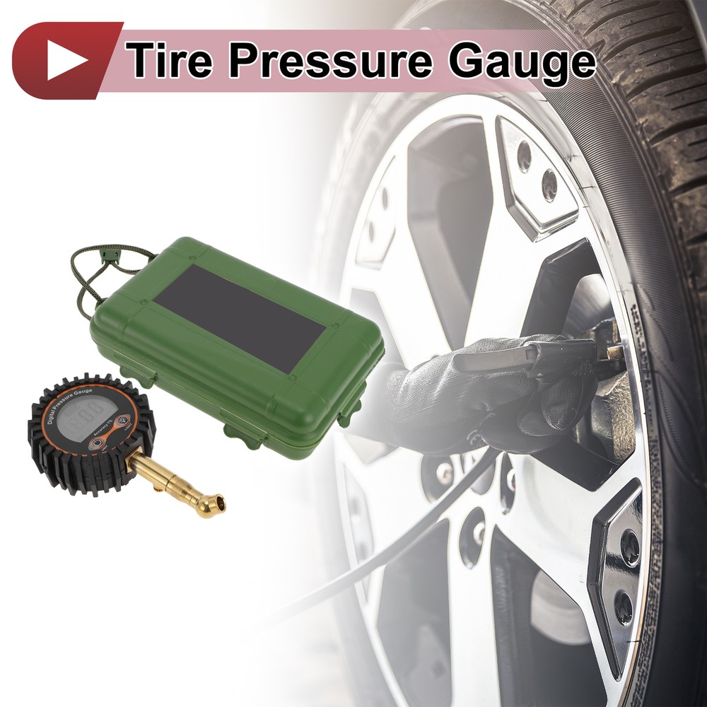 1 Set Universal Digital Tire Pressure Gauge Gear Sleeve 0-250PSI MS-DG04A(AA)