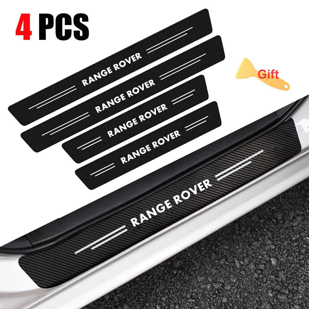 4X For Land Rover Accessories Car Door Sill Step Plate Scuff Cover Protector