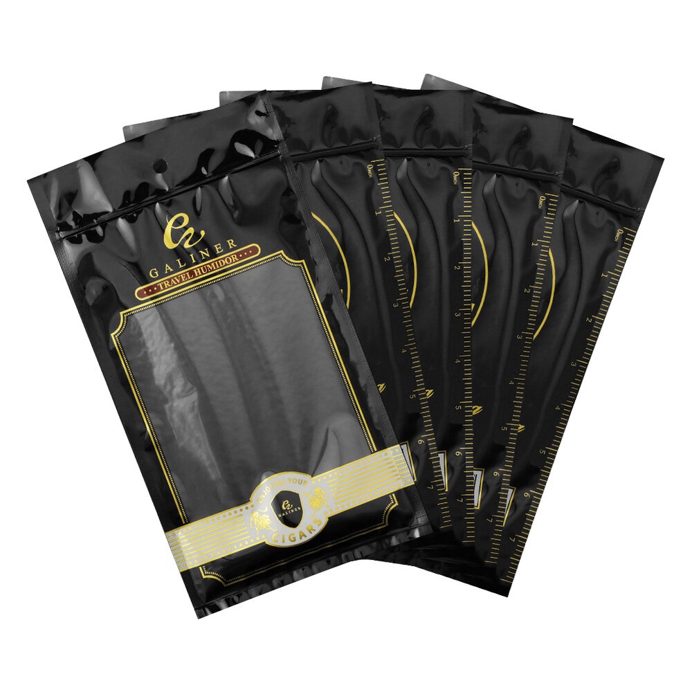5PC Cigar Travel Humidification Bags Case Humi-Zip Humidor Humidifier 65-75% RH
