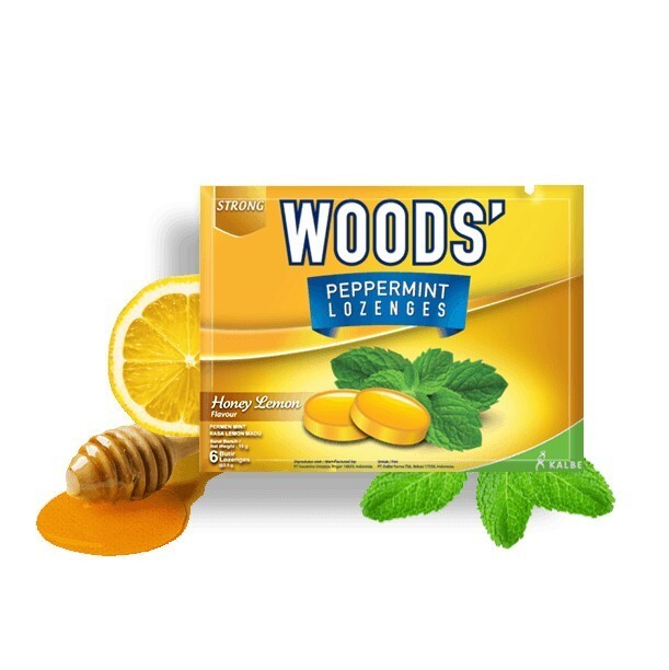 Woods Peppermint Honey Lemon Lozenges Sore Throat Natural Freshens Breathing 10X
