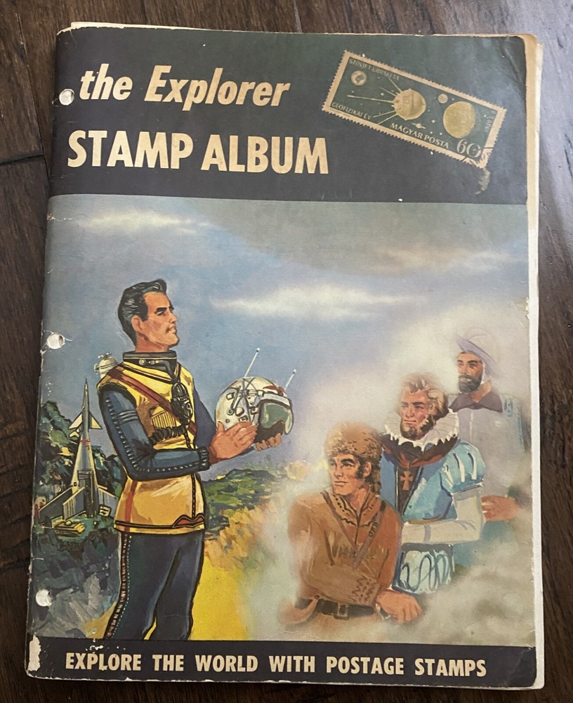 Vintage The Explorer Stamp Album Explore the World with some stamps