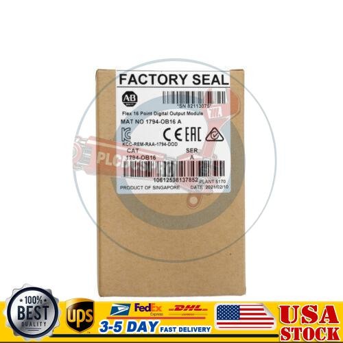 AB 1794-OB16 FLEX 16-Point Digital Output Module New Sealed PLC