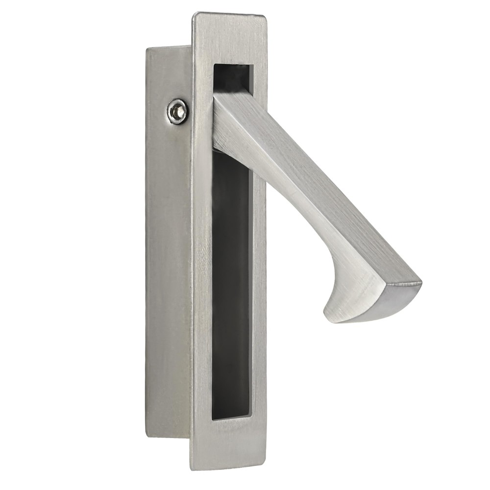 Satin Nickel Pocket Door Pull Handle 80x22mm Stainless Steel 1 Pack