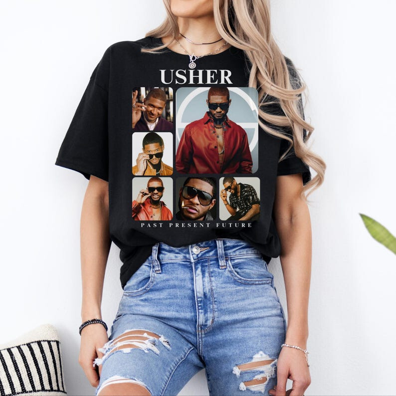 Usher Concert,Past Present Future,Usher tour,Usher world tour shirt,Usher Hoodie
