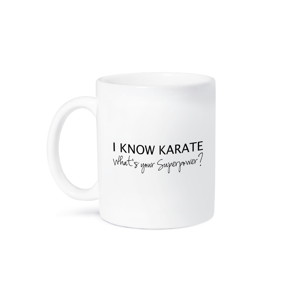 3D Rose Karate Superpower Mug for Karateka Fans