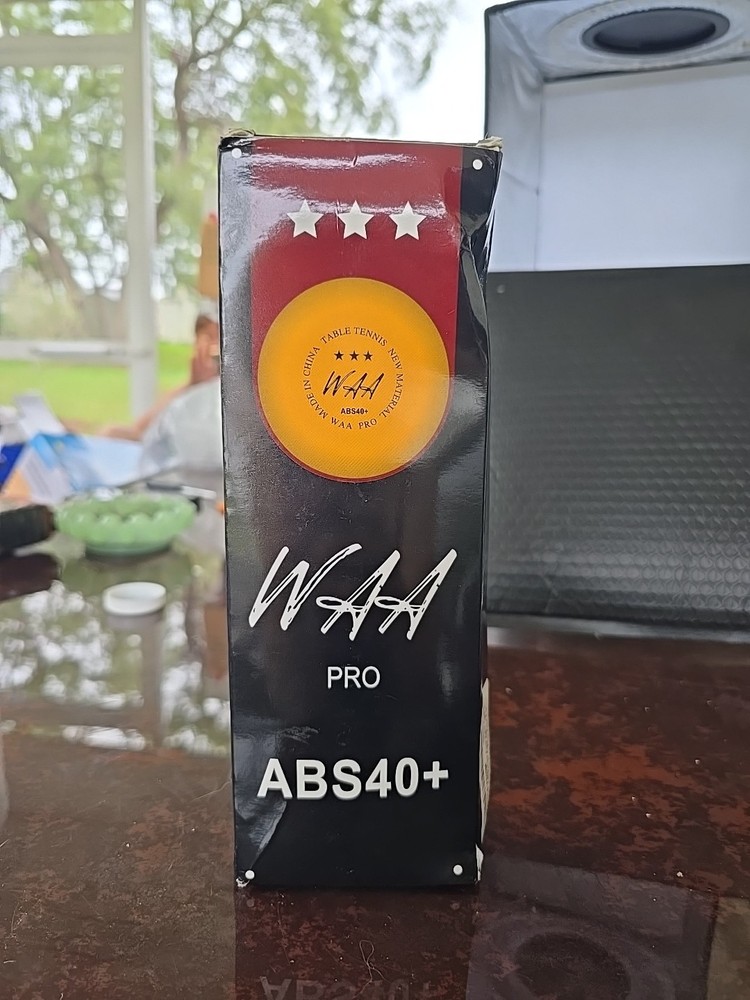 WAA Pro ABS40+ 3-Star Table Tennis Balls 12-Pack