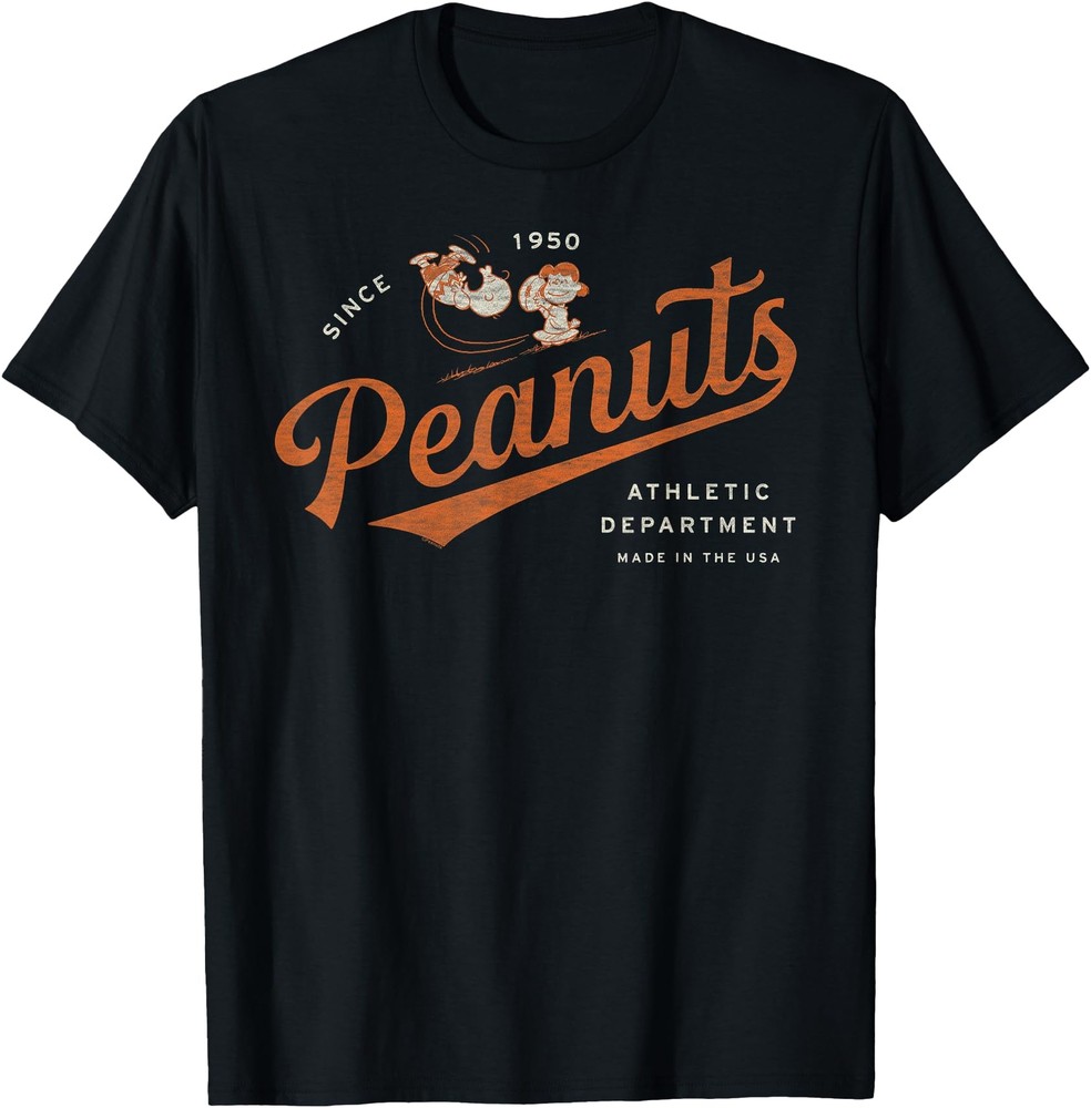 Peanuts Athletic Department Since 1950 T Shirt Men