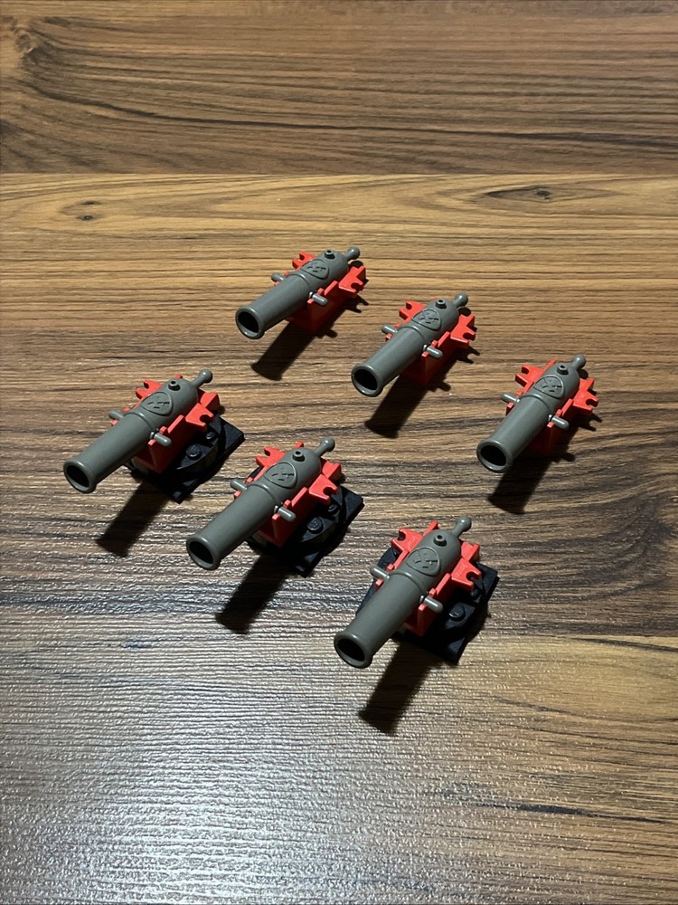 LEGO Vintage Cannon Base (6x 2527) ( 3 x 3403) Bundle - Pirates Castle Flagship