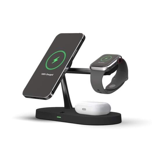 EFM Flux 4-in-1 Wireless Charging Dock Charcoal