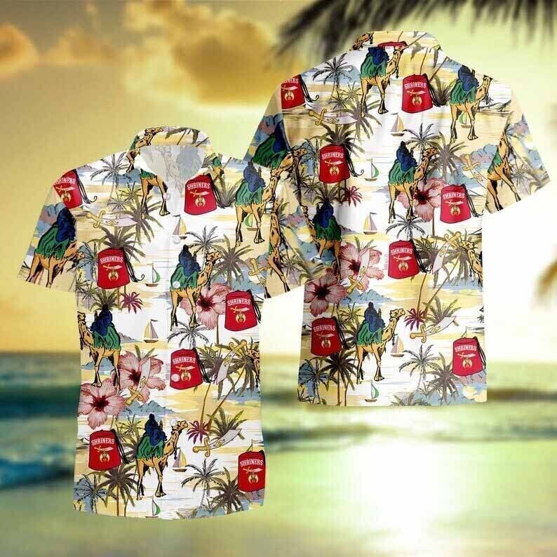 Shriners Aloha Beach 3D Hawaiian Shirt For Men S 5XL Gift8um4