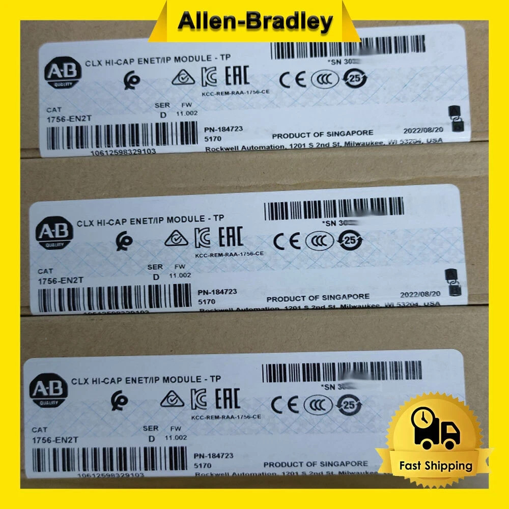 Allen Bradley 1756-EN2T SER D ControlLogix EtherNet/IP Module NEW AB 1756EN2T