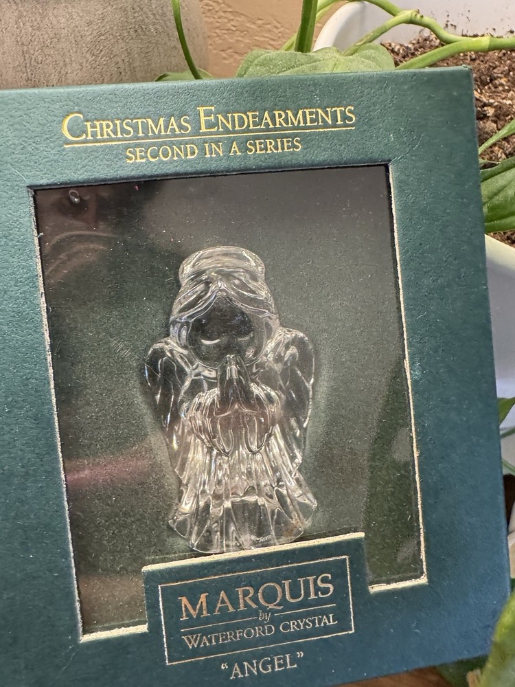 Marquis by Waterford Crystal Praying Angel Figurine Made in Germany with Gift Box