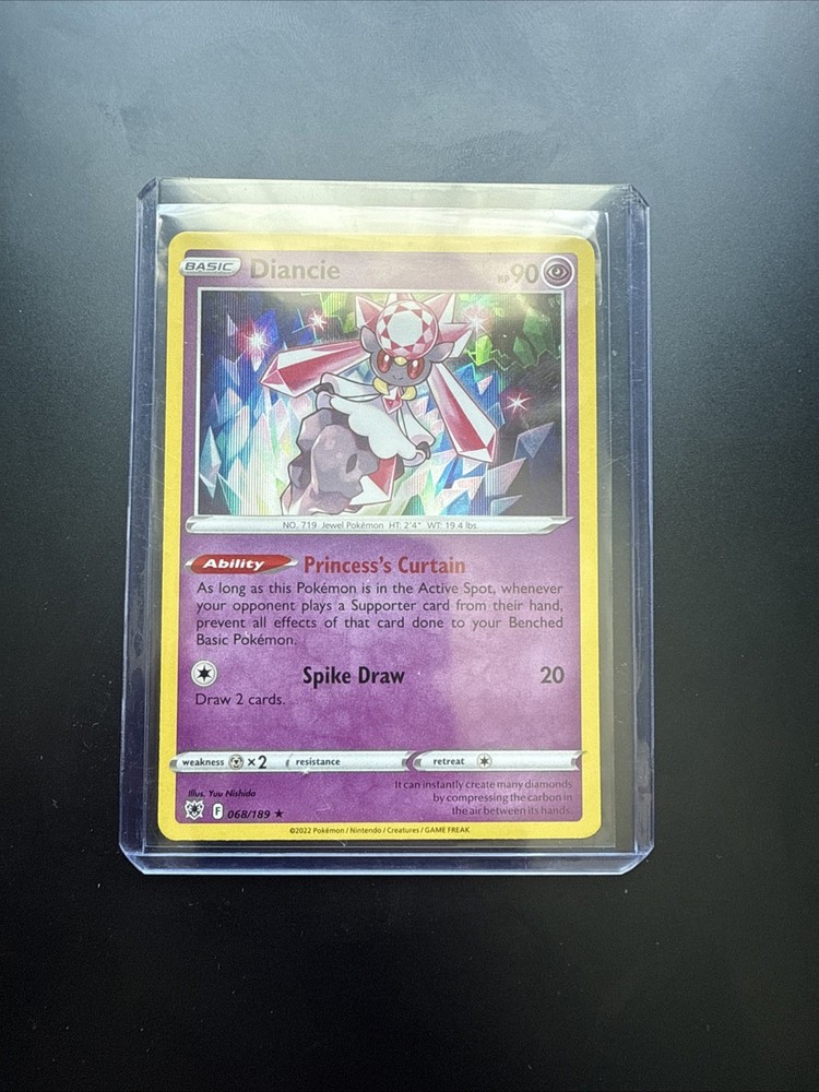 Reverse Holo Diancie 068/189 Rare Astral Radiance Pokemon TCG Card