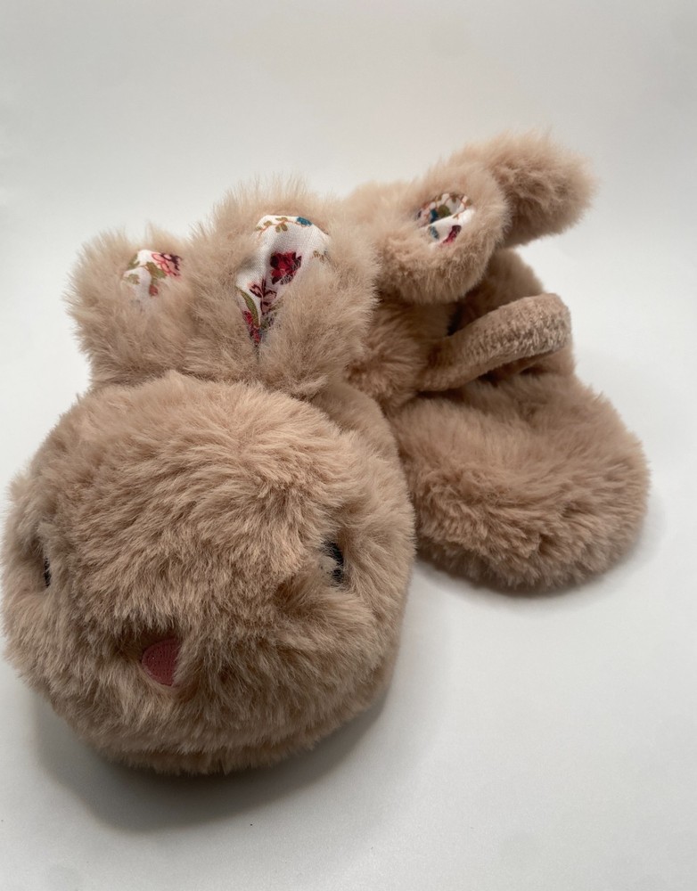 Toddler Bunny Slippers 5-6 Floral Ears Super Soft House Shoes