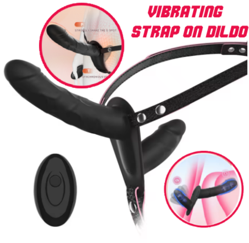 Realistic Strapless Strap-On Harness with 2 Removable Dildos for Women & Anal Play
