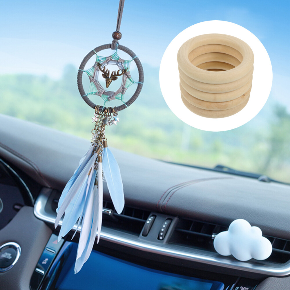 5 Pcs Blank Coasters for Crafts Dream Catcher Ring Catchers DIY Pendant