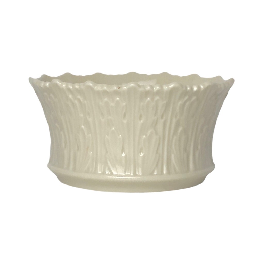 Lenox Bon Bon Small 5” Bowl Scalloped Cream Nut Dish Woodland Collection