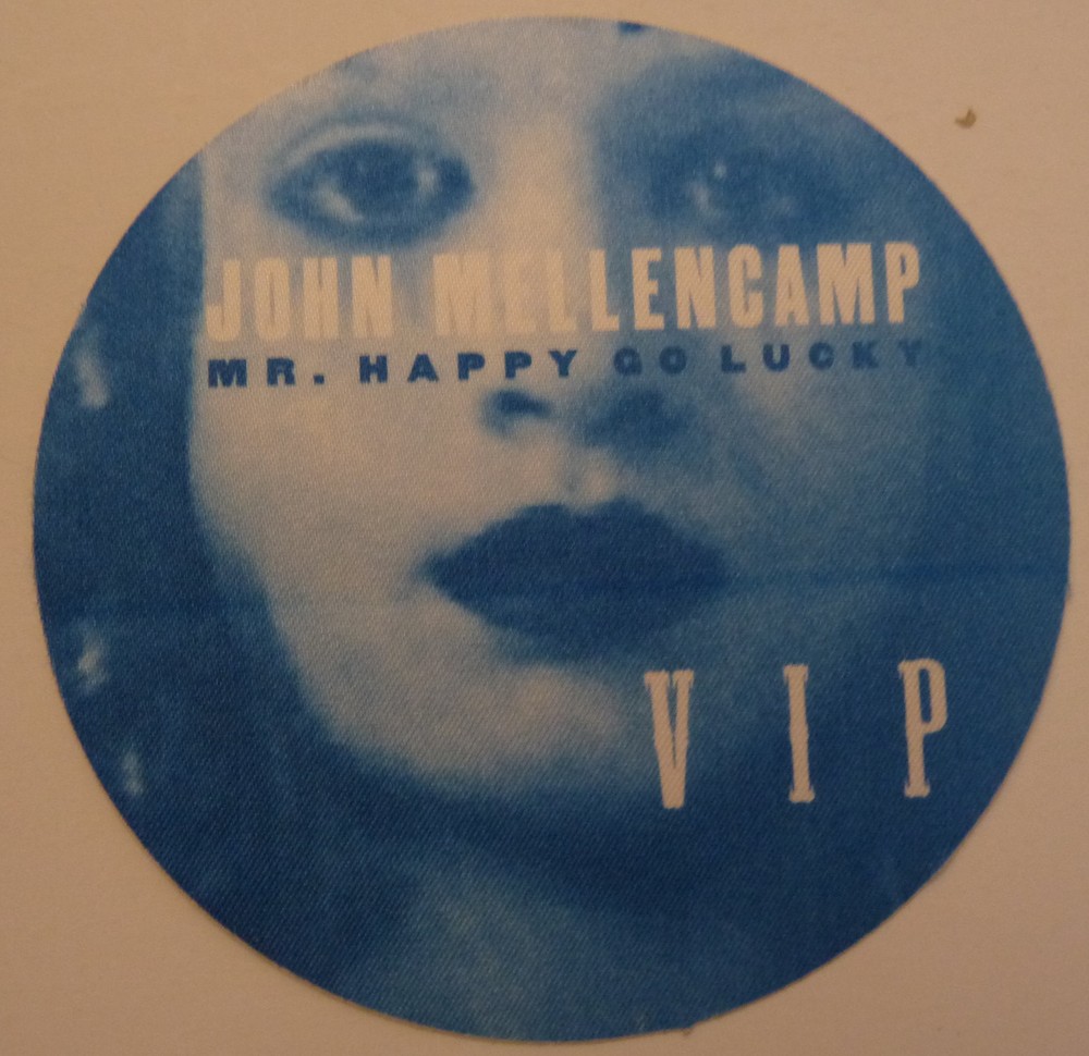 John Mellencamp 1997 Tour Blue Backstage Concert VIP Pass D1