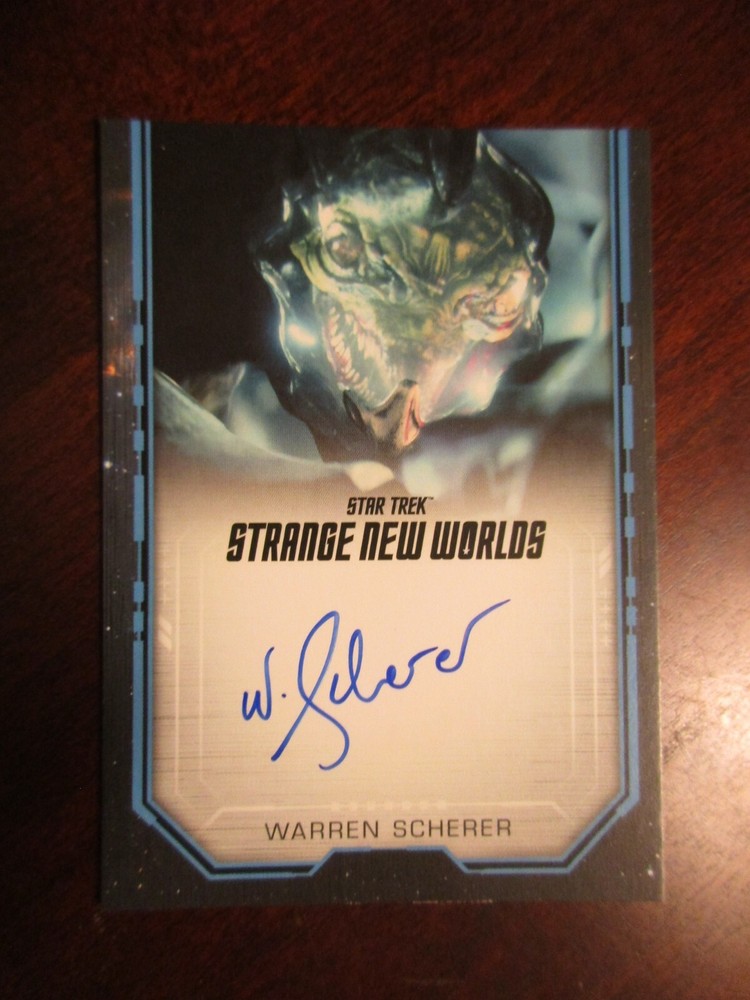 Star Trek Strange New Worlds Season 2 Warren Scherer Bordered Autograph