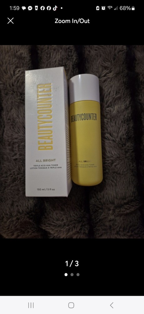 BEAUTYCOUNTER ALL BRIGHT TRIPLE ACID AHA TONER