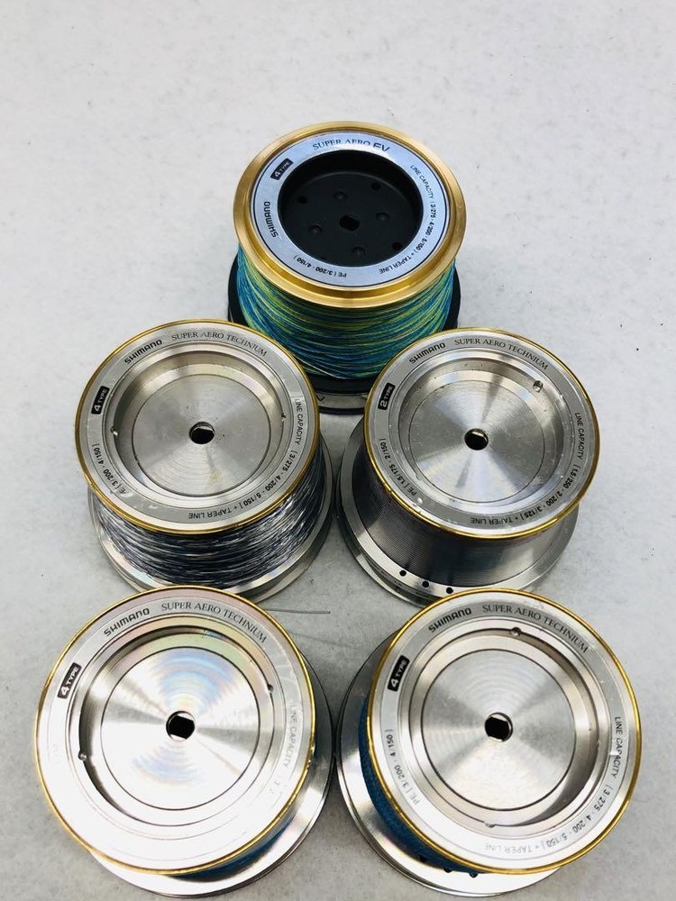 Super Aero Technique EV Spool 5-Piece Set Sizes 2 and 4