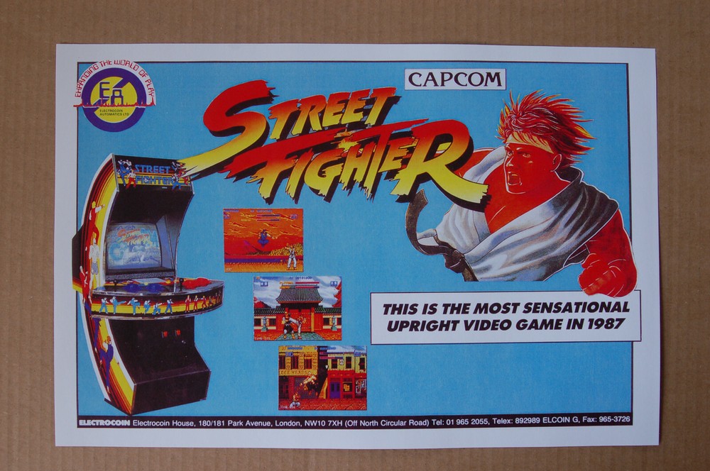 Street Fighter #3 Arcade Flyer Video Game promotional poster