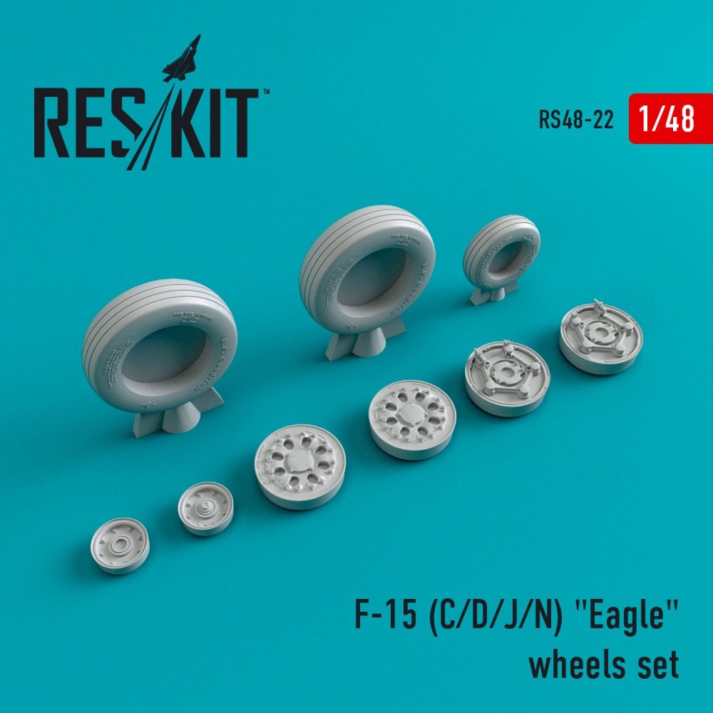 F-15 (C,D,J,N) Eagle Wheels Set 1:48 ResKit RS48-0022