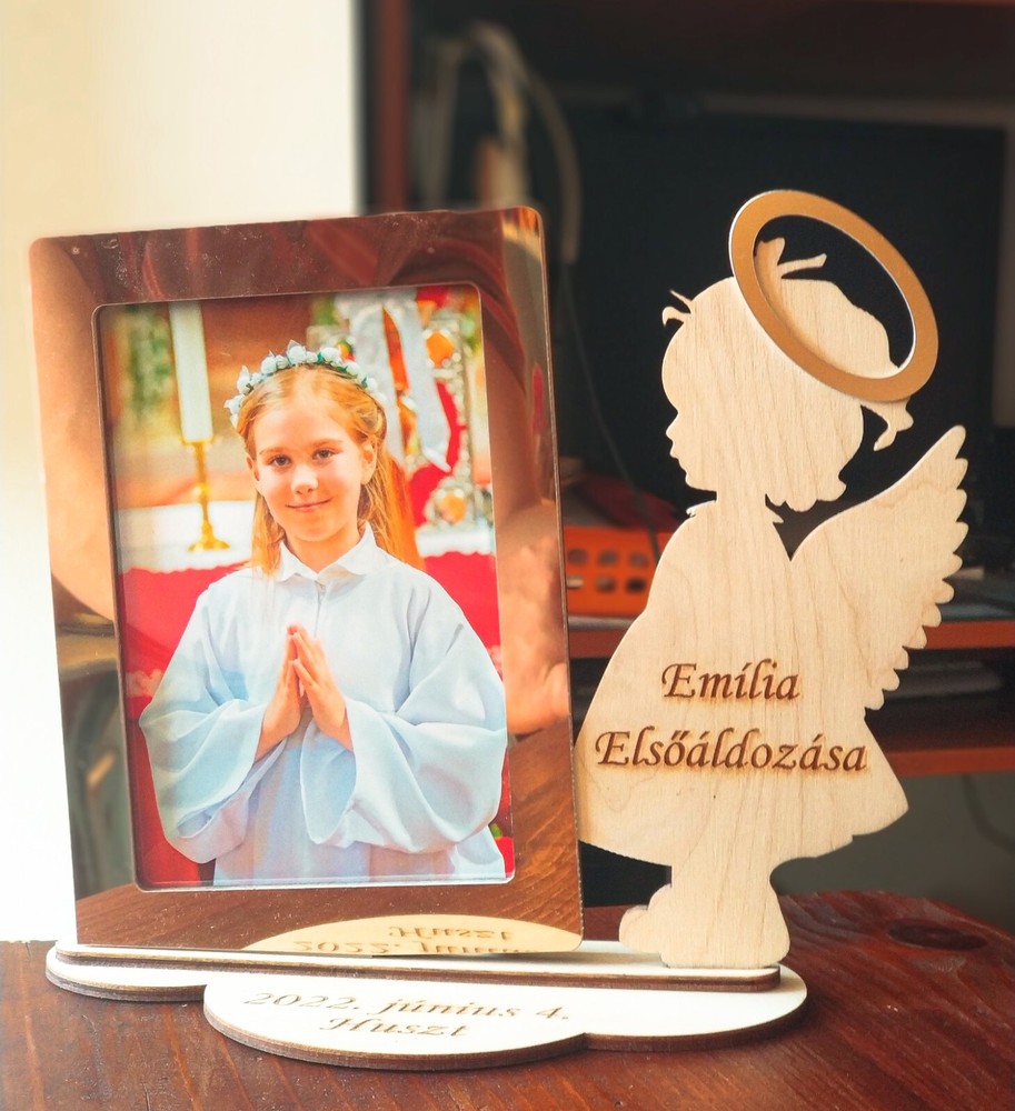 Personalized First Holy Communion Wooden Photo Frame 4x6