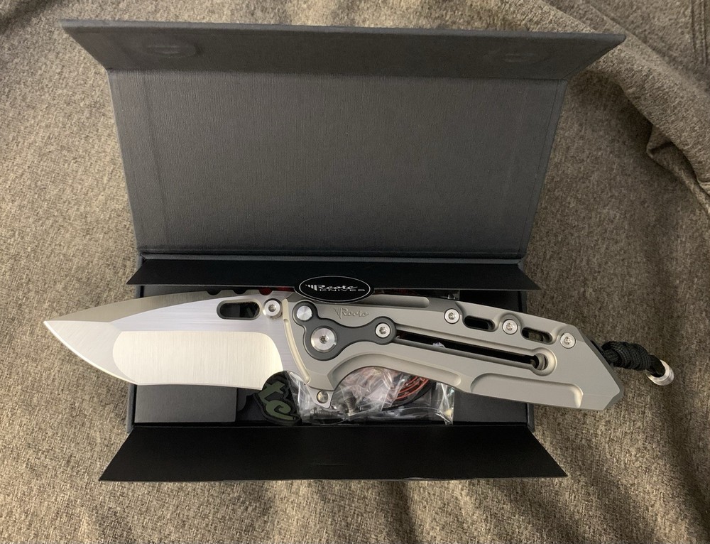 Reate T1000-V2 Folding Knife with Zirconium Accents Brand New In Box