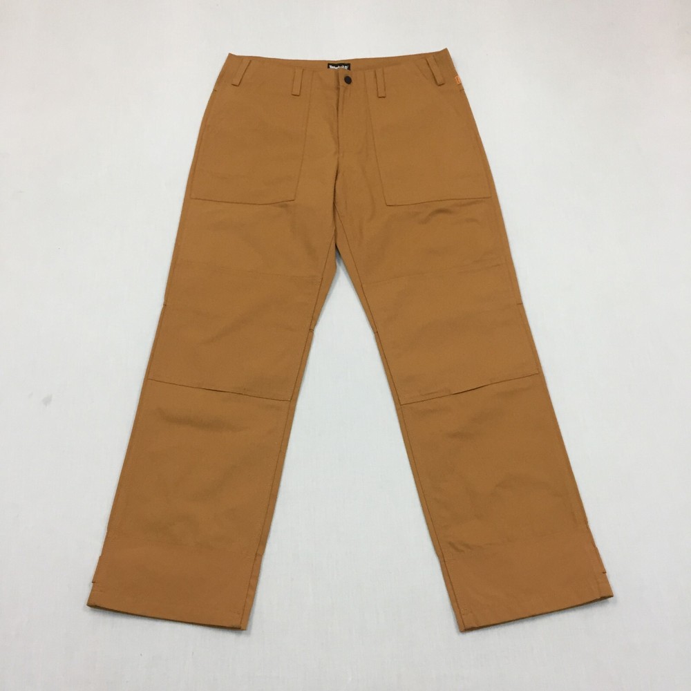 Timberland Jeans Trousers Mens W32 L32 Straight Fit Chino Brown